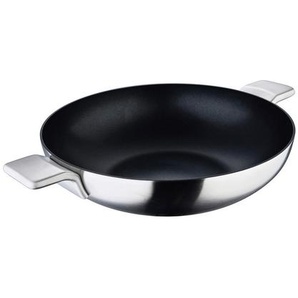 Masterpro Wok, Silber, Metall, 9.23 l, rund, Lfgb, backofengeeignet, antihaftbeschichtet, energiesparend, Kochen, Pfannen, Woks