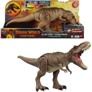 Mattel® Actionfigur Jurassic World All-Out Attack Tyrannosaurus Rex, mit Beißbewegung und Brüllgeräuschen