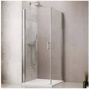 maw by GEO Eckdusche maw flex PRO AP-E100, BxT: 80x80 cm, Einscheibensicherheitsglas