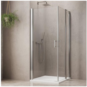 maw by GEO Eckdusche maw flex PRO AP-E120, BxT: 100x100 cm, Einscheibensicherheitsglas