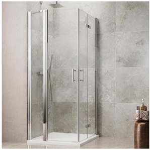 maw by GEO Eckdusche maw flex PRO AP-E240, BxT: 80x80 cm, Einscheibensicherheitsglas