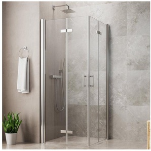 maw by GEO Eckdusche maw flex PRO AP-E400, BxT: 80x90 cm, Einscheibensicherheitsglas