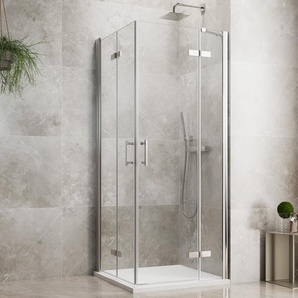 maw by GEO Eckdusche maw flex PRO AP-E430, BxT: 90x90 cm, Einscheibensicherheitsglas