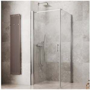 maw by GEO Eckdusche maw flex PRO AP-F100, BxT: 100x100 cm, Einscheibensicherheitsglas