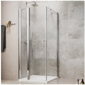 maw by GEO Eckdusche maw flex PRO AP-F200, BxT: 80x80 cm, Einscheibensicherheitsglas