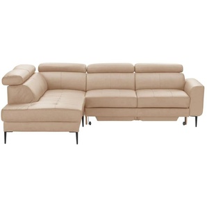 Max Schelling Ecksofa  Momentum ¦ beige ¦ Maße (cm): B: 262 H: 92 T: 213