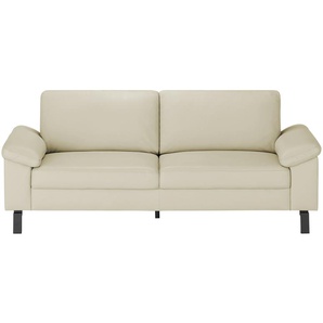 Max Schelling Ledersofa aus Echtleder Maximum ¦ beige ¦ Maße (cm): B: 204 H: 86 T: 97