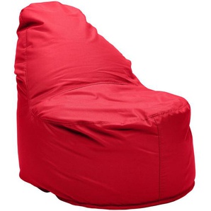 Max Winzer Outdoorsitzsack, Rot, Textil, Füllung: EPS Mikroperlen, 75x95x90 cm, Wohnzimmer, Hocker, Sitzsäcke, Outdoor Sitzsäcke