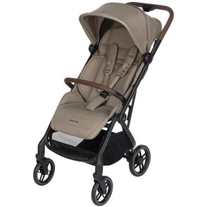 Maxi-Cosi Buggy Soho, Graubraun, Textil, 46x105x88 cm, EN 1888, UV 50+, Feststellbremse, Fußstütze abklappbar, 5-Punkte-Gurt, für Babyschale geeignet, Griff in Lederoptik, Einhand-Faltmechanismus, abnehmbarer Schutzbügel, Baby on Tour, Kinderwagen, Buggys