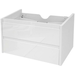 MCW-B19 Waschtisch, Badezimmer-Waschtisch, hochglänzend, mit Soft-Close-Funktion, 50 cm x 80 cm