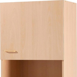 Mehrzweckschrank KOCHSTATION KS-Elster Schränke Gr. B/H/T: 60cm x 200cm x 50cm,, braun (buchefarben) Breite 60 cm