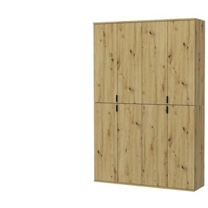 Mehrzweckschrank-Set ¦ holzfarben ¦ Maße (cm): B: 122 H: 193