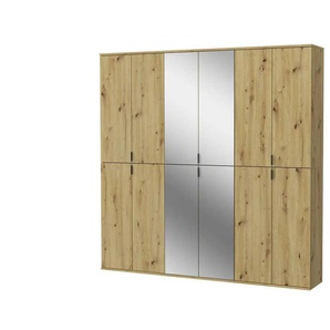 Mehrzweckschrank-Set ¦ holzfarben ¦ Maße (cm): B: 183 H: 193