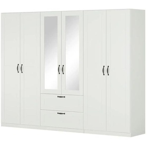 meinSchrank Drehtürenschrank Landhaus- Look Gracy ¦ weiß ¦ Maße (cm): B: 271 H: 210 T: 54