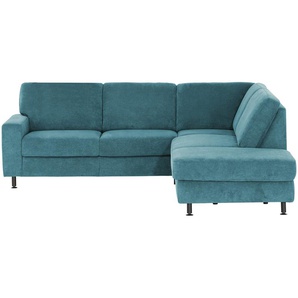 meinSofa Ecksofa  Jana ¦ blau ¦ Maße (cm): B: 237 H: 85 T: 235