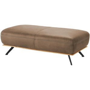 meinSofa Hocker  Fiona ¦ braun ¦ Maße (cm): B: 135 H: 43 T: 70