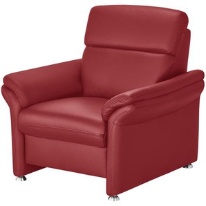 meinSofa Ledersessel Leder Manon ¦ rot ¦ Maße (cm): B: 98 H: 94 T: 92