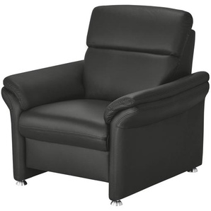 meinSofa Ledersessel Leder Manon ¦ schwarz ¦ Maße (cm): B: 98 H: 94 T: 92