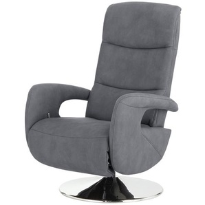 meinSofa Sessel mit Relaxfunktion Franzi-S ¦ grau ¦ Maße (cm): B: 71 H: 110 T: 83