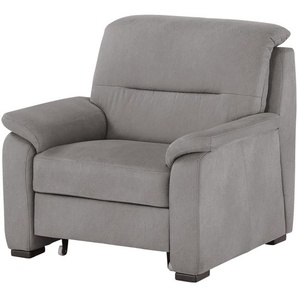 meinSofa Sessel mit ausziehbarem Hocker  Vera ¦ grau ¦ Maße (cm): B: 100 H: 92 T: 95