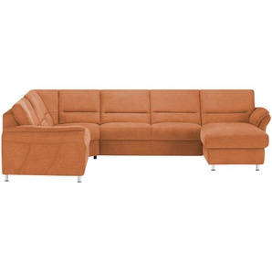 meinSofa Wohnlandschaft  Donald ¦ orange ¦ Maße (cm): B: 335 H: 89 T: 262