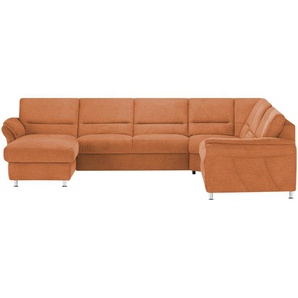 meinSofa Wohnlandschaft  Donald ¦ orange ¦ Maße (cm): B: 335 H: 89 T: 262