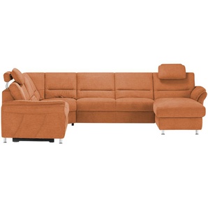 meinSofa Wohnlandschaft  Donald ¦ orange ¦ Maße (cm): B: 335 H: 89 T: 262