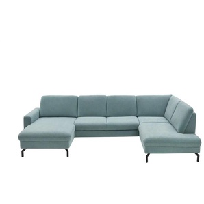 meinSofa Wohnlandschaft  Grace ¦ blau ¦ Maße (cm): B: 332 H: 89 T: 220