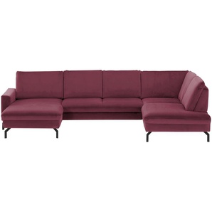 meinSofa Wohnlandschaft  Grace ¦ lila/violett ¦ Maße (cm): B: 332 H: 89 T: 220