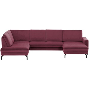 meinSofa Wohnlandschaft  Grace ¦ lila/violett ¦ Maße (cm): B: 332 H: 89 T: 220