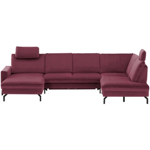 meinSofa Wohnlandschaft  Grace ¦ lila/violett ¦ Maße (cm): B: 332 H: 89 T: 220