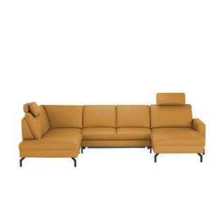 meinSofa Wohnlandschaft  Grace ¦ orange ¦ Maße (cm): B: 332 T: 220