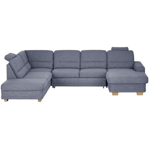 meinSofa Wohnlandschaft  Marc ¦ blau ¦ Maße (cm): B: 311 H: 85 T: 234