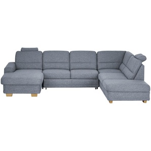 meinSofa Wohnlandschaft  Marc ¦ blau ¦ Maße (cm): B: 311 H: 85 T: 234