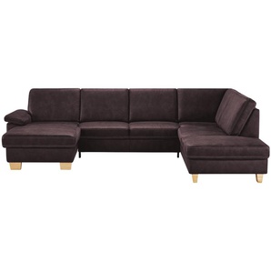 meinSofa Wohnlandschaft  Kunstleder Samu ¦ rot ¦ Maße (cm): B: 316 H: 90 T: 235