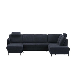 meinSofa Wohnlandschaft  Veit ¦ blau ¦ Maße (cm): B: 305 H: 90 T: 200