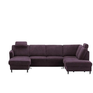 meinSofa Wohnlandschaft  Veit ¦ lila/violett ¦ Maße (cm): B: 305 H: 90 T: 200