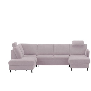 meinSofa Wohnlandschaft  Veit ¦ rosa/pink ¦ Maße (cm): B: 305 H: 90 T: 200