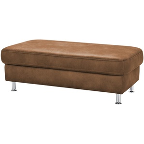 Mein Sofa bold XXL Hocker  Veit ¦ braun ¦ Maße (cm): B: 130 H: 46 T: 65