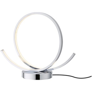 Meisterleuchten LED-Tischleuchte, Chrom - silber - Materialmix - 32 cm - 27 cm - 13 cm | Möbel Kraft