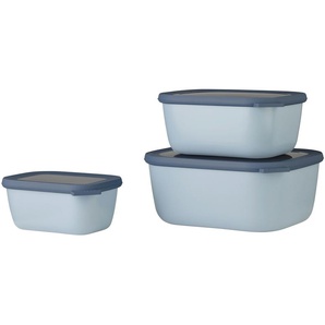 Mepal Multischüssel-Set, 3-teilig / 0,75l, 1,5l, 3,0l Cirqula | blau | Kunststoff | 20 cm | 10,5 cm |