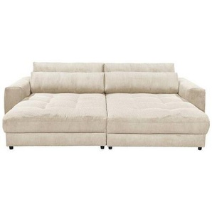 Mid.you Bigsofa, Creme, Textil, 2-3-Sitzer, 292x90x194 cm, Made in EU, Rücken echt, Wohnzimmer, Sofas & Couches, Sofas, Bigsofas