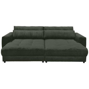 Mid.you Bigsofa, Dunkelgrün, Textil, 2-3-Sitzer, 292x90x194 cm, Made in EU, Rücken echt, Wohnzimmer, Sofas & Couches, Sofas, Bigsofas