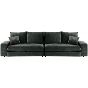 Mid.you Bigsofa, Dunkelgrün, Textil, 4-Sitzer, Füllung: Schaumstoff, Silikon,Schaumstoff,Schaumstoff, 314x67x125 cm, Made in EU, Rücken echt, Wohnzimmer, Sofas & Couches, Sofas, Bigsofas