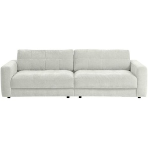 Mid.you Bigsofa, Weiß, Textil, 4-Sitzer, Füllung: Polyetherschaumkern, Silikon,Schaumstoff, Silikon, 264x83x111 cm, Made in EU, Sitzqualitäten, Rücken echt, Wohnzimmer, Sofas & Couches, Sofas, Bigsofas