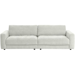 Mid.you Bigsofa, Weiß, Textil, 4-Sitzer, Füllung: Polyetherschaumkern, Silikon,Schaumstoff, Silikon, 264x83x126 cm, Made in EU, Stoffauswahl, Rücken echt, Wohnzimmer, Sofas & Couches, Sofas, Bigsofas