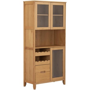 Mid.you Buffet, Natur, Holzwerkstoff, Eiche, 2 Fächer, 2 Schubladen, 120x180x43 cm, Esszimmer, Anrichten