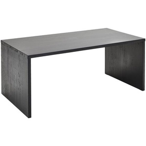 Mid.you Couchtisch, Schwarz, Holz, Eiche, massiv, 110x46x60 cm, Wohnzimmer, Wohnzimmertische, Couchtische