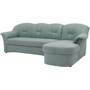 Mid.you Eckschlafsofa, Hellblau, Textil, Uni, 3-Sitzer, 233x142 cm, Made in EU, FSC Mix, Rücken echt, Wohnzimmer, Sofas & Couches, Wohnlandschaften