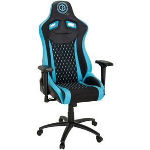 Mid.you Gamingstuhl, Schwarz, Türkis, Textil, Drehkreuz, 74x137x66 cm, Wippmechanik mit Härtegradeinstellung, Kinder- & Jugendzimmer, Jugendmöbel, Gamingstühle